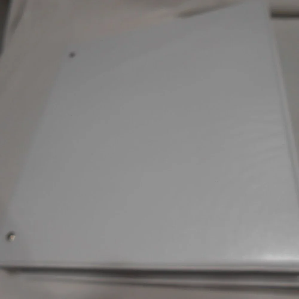 Lot 2 New solid White School home Notebook 3 ring view binders w/ pockets 📘